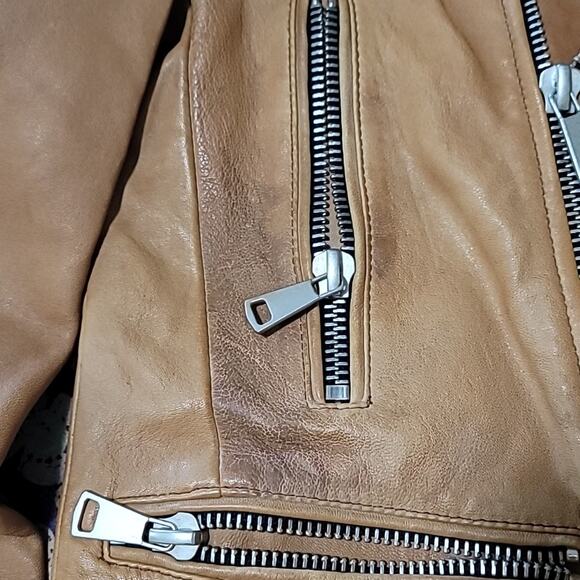 COPY - 7FAM Leather Moto Jacket! - Picture 3 of 14